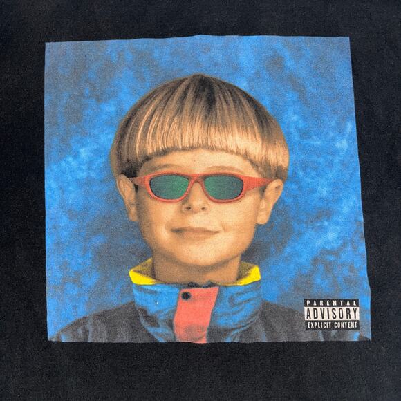 OLIVER TREE Alien Boy Album Cover Graphic Print T-Shirt (Black | Large) - Picture 2 of 4